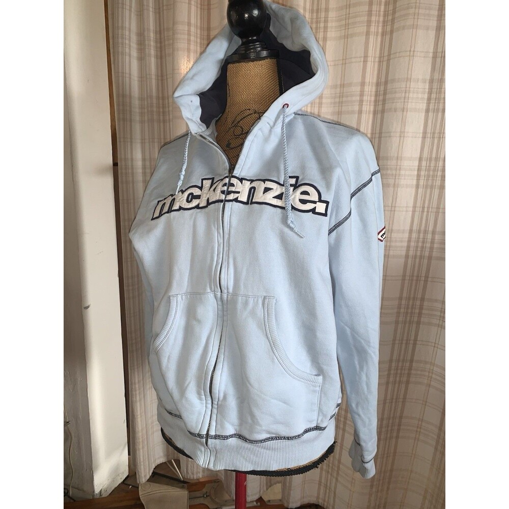 HTF - Mckenzie Women’s MEDIUM Full Zip Up Pull String Hoodie Kangaroo Pocket EUC